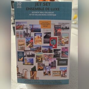 Travel Collage Wall Art Postcard Kit